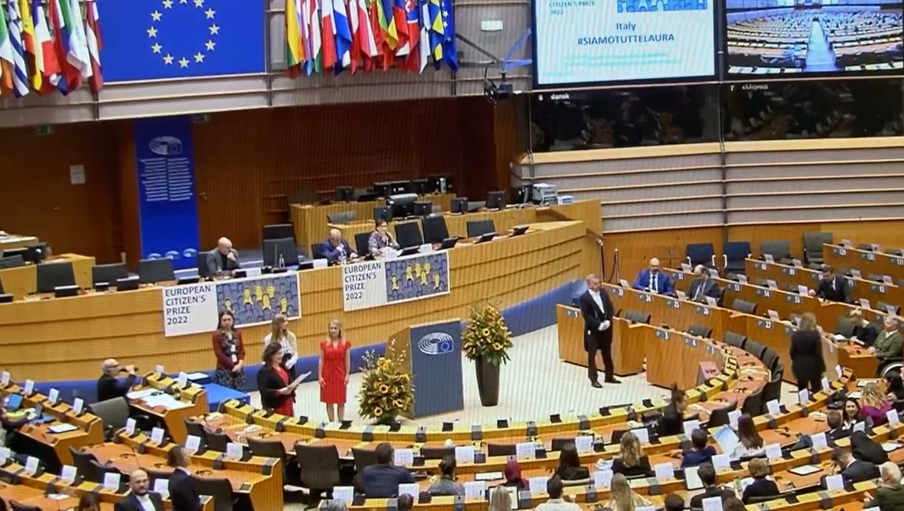 DD Parlamento Europeo "Premio Cittadino dell'anno" 2022