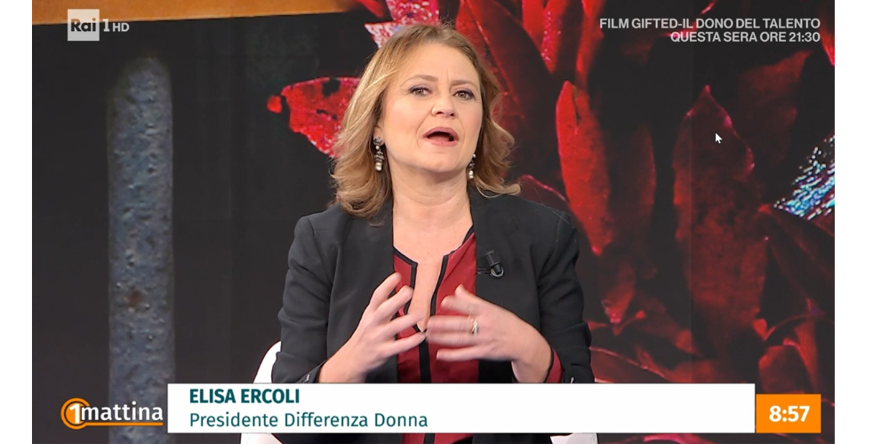 Elisa Ercoli ospite in studio a Unomattina (10/01/2024)
