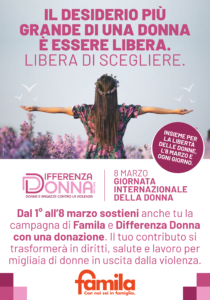 Campagna donazioni Famila 8 marzo